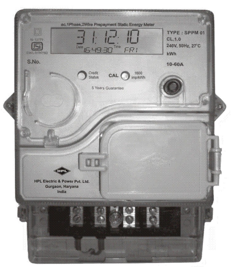 Single Phase Prepayment Meter